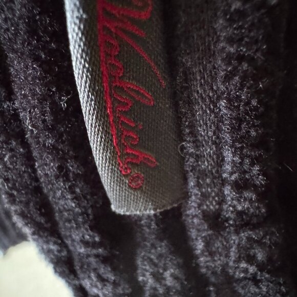 Woolrich Kinsdale Size Med Lightweight Black Wide Corduroy Ribbed Cotton Jacket - Picture 14 of 16